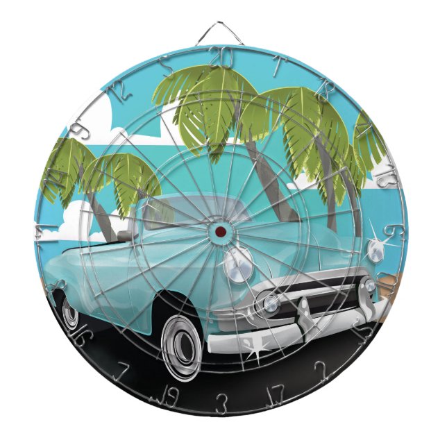 Kuba Oldtimer Dartscheibe (vorne)