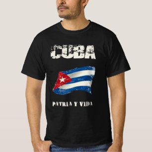 Kuba patria y vida Freiheit für Kuba viva Kuba fre T-Shirt