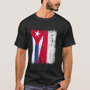 Kuba Polen Halbfahne kubanische polnische Herkunft T-Shirt