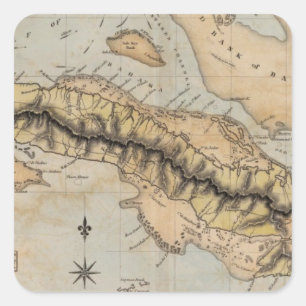 Kuba Quadratischer Aufkleber