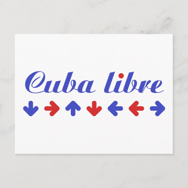 Kuba! Revolutionsdesign! Postkarte (Vorderseite)