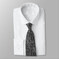 Kuba Style Pattern 280922 - Schwarz auf Weiß