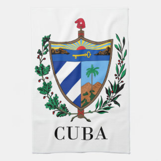 KUBA - Symbol/Wappen/Flagge/Farben/Emblem Geschirrtuch