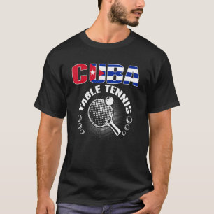 Kuba Tischtennis unterstützt kubanisches Ping Pong T-Shirt