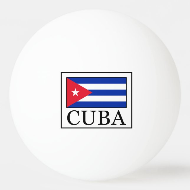 Kuba Tischtennisball (Vorderseite)