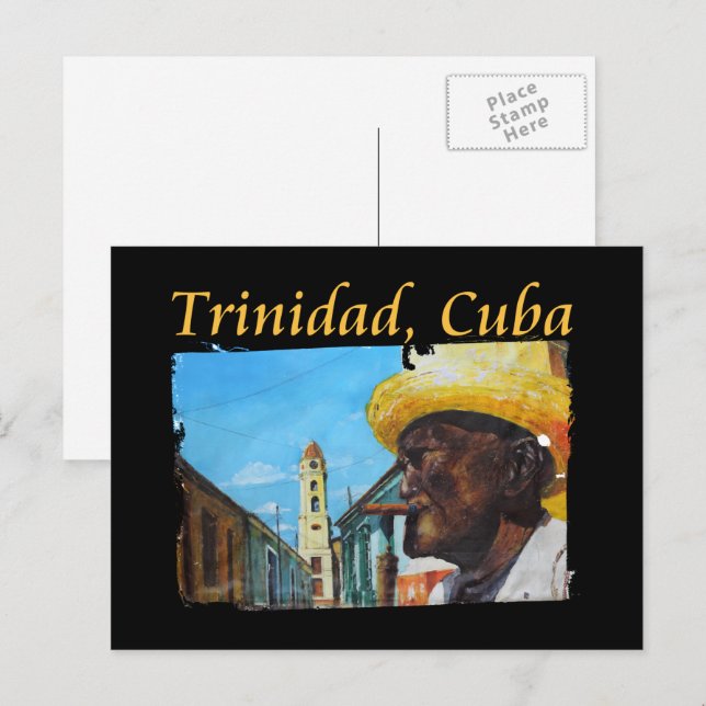 Kuba - Trinidad - Kubanische Zigarrenkunst Postkarte (Vorne/Hinten)
