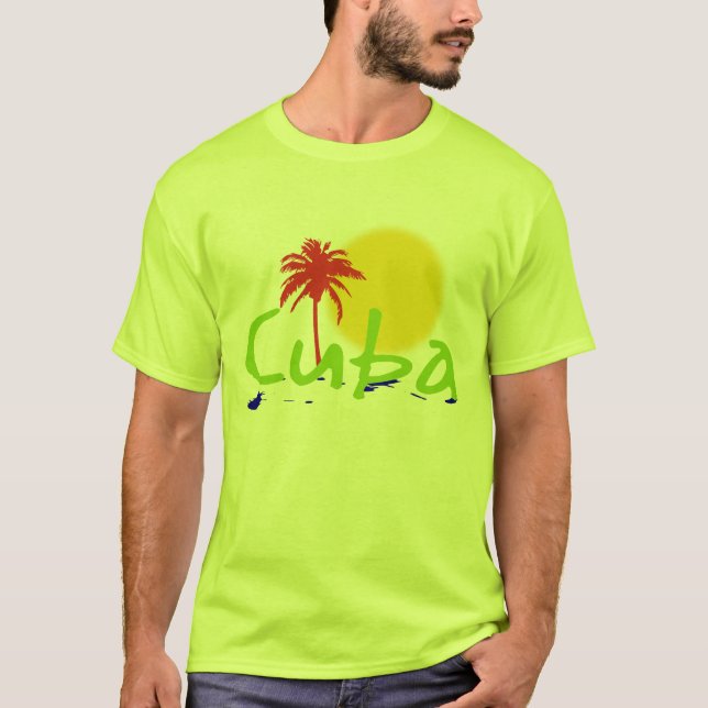 Kuba-Tropen-Shirts T-Shirt (Vorderseite)
