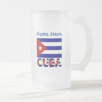 Kuba und Dark Blue Cuban Flag Personalisiert
