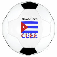 Kuba und kubanische Flagge mit Ihrem Namen Socc