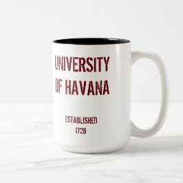 Kuba University* von Havana-Tasse Zweifarbige Tasse