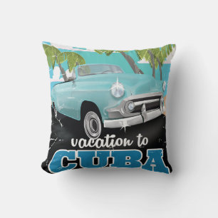 Kuba-Vintage-Autovermietung Kissen