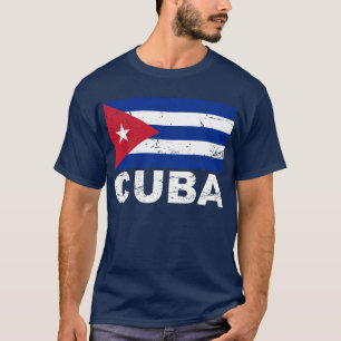 Kuba-Vintage-Flagge T-Shirt