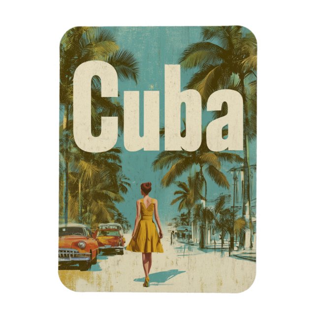 Kuba vintage magnet (Vertikal)