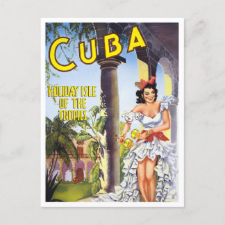 Kuba Vintage Reise Postkarte