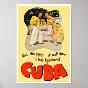 Kuba Vintage Reiseplakat Poster