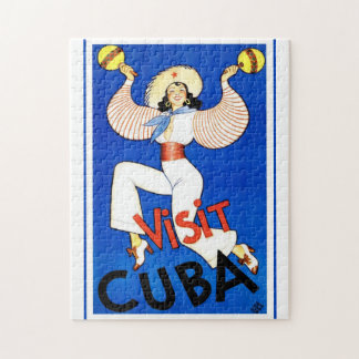 Kuba Vintage-Reiseposter Puzzle