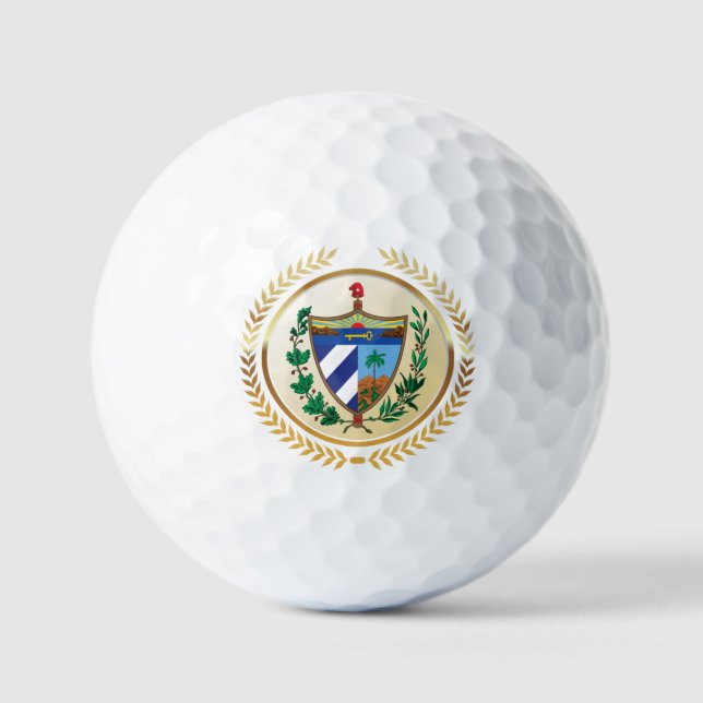 Kuba-Wappen Golfball (Vorderseite)