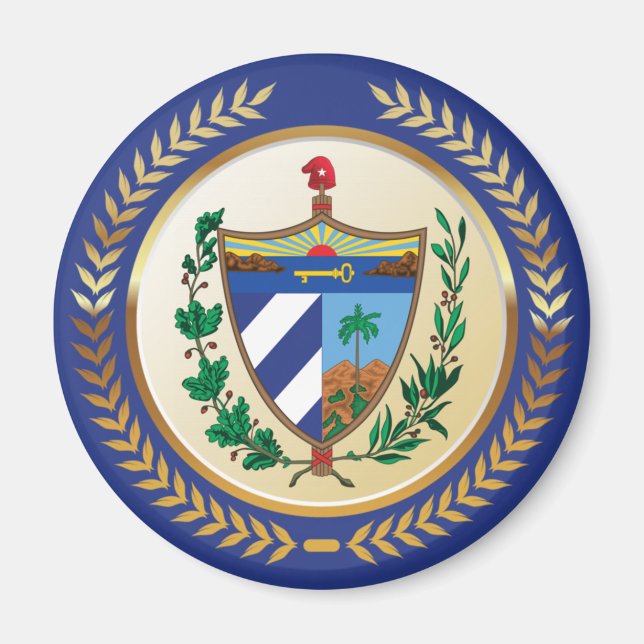 Kuba-Wappen Magnet (Vorne)