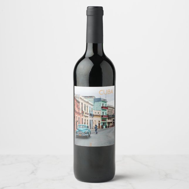 Kuba Weinetikett (Vorderseite)