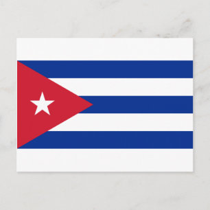 Kubanische Flagge - Bandera Cubana - Flagge Kubas Postkarte