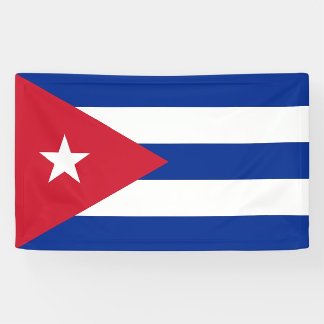kubanische Flagge Banner (Horizontal)