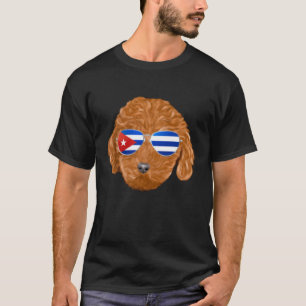 Kubanische Flagge Brauner Pudel Hund Kuba Tasche T-Shirt