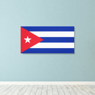 kubanische Flagge, Havanna, Fidel Castro, Che Guev Leinwanddruck