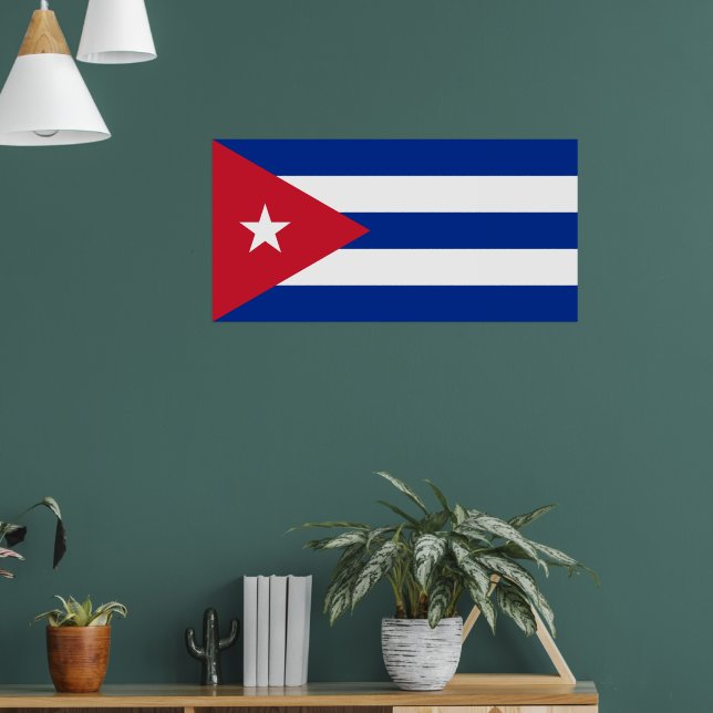 kubanische Flagge, Havanna, Fidel Castro, Che Guev Poster (Wohnzimmer 1)