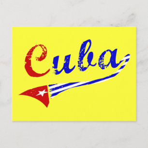 kubanische Flagge Postkarte