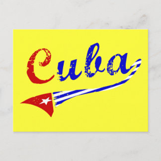 kubanische Flagge Postkarte