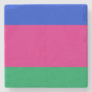 Kubanische Flagge Steinuntersetzer