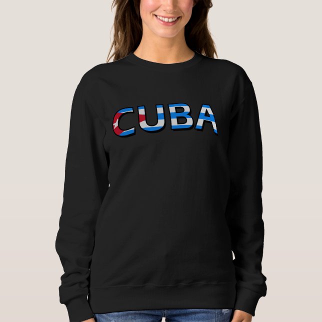 kubanische Flagge Sweatshirt (Vorderseite)