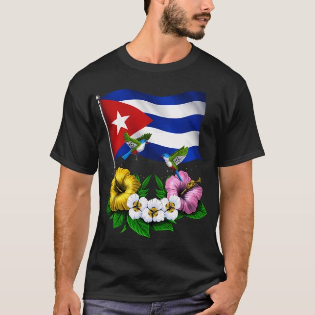 Kubanische Flagge T-Shirt (Vorderseite)