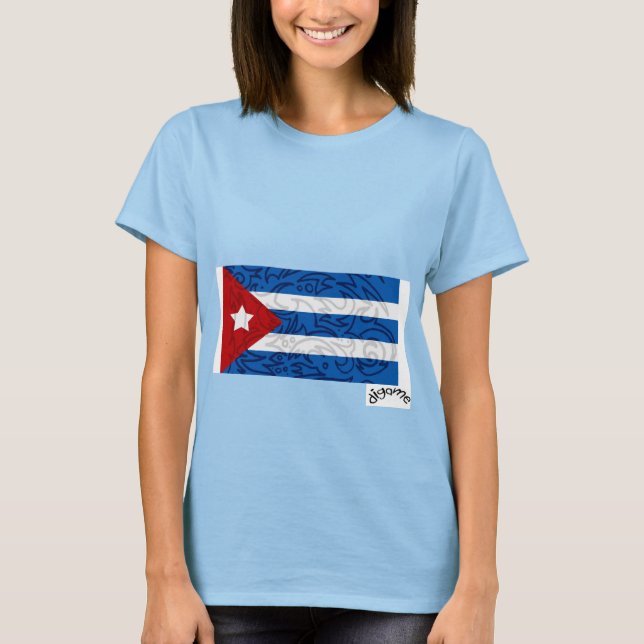 kubanische Flagge T-Shirt (Vorderseite)