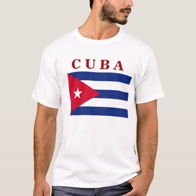 kubanische Flagge T-Shirt (Vorderseite)