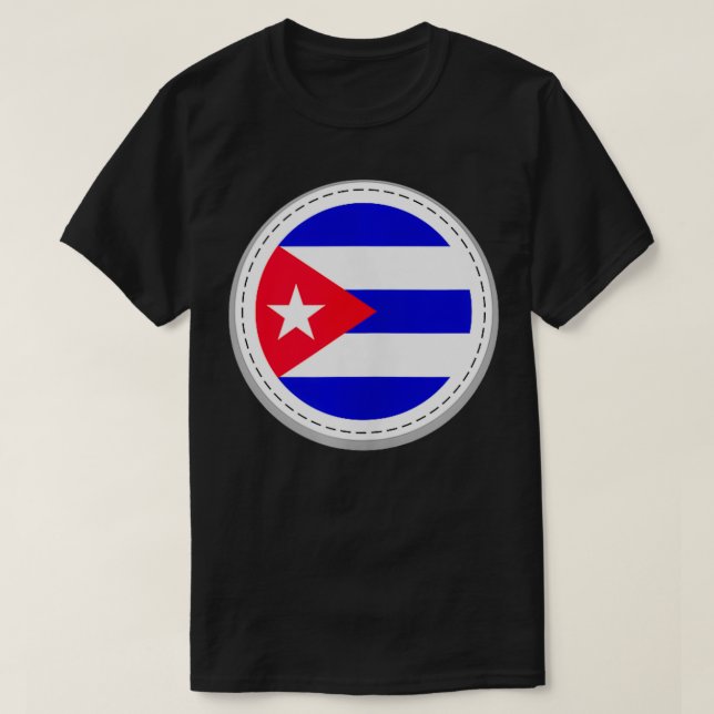 kubanische Flagge T-Shirt (Design vorne)