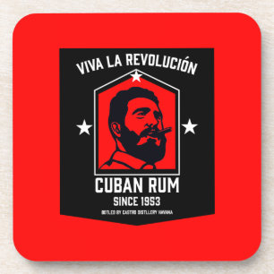 Kubanische Libre Rum Drinkers Revolution Getränkeuntersetzer