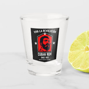 Kubanische Libre Rum Drinkers Revolution Schnapsglas