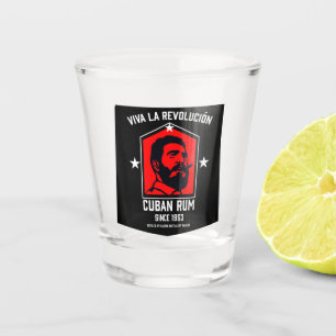 Kubanische Libre Rum Drinkers Revolution Schnapsglas