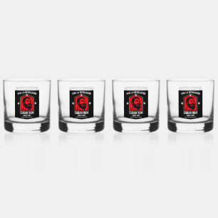 Kubanische Libre Rum Drinkers Revolution Whiskyglas