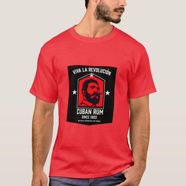 Kubanische Libre Rum Trinker Revolution  T-Shirt (Vorderseite)