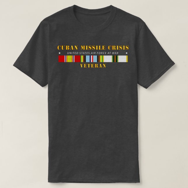 Kubanische Raketenkrise w AFEM COLD SVC USAF T-Shirt (Design vorne)