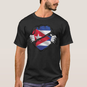 Kubanische Roots-Fahne schwarz T-Shirt