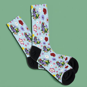 Kubanische Schnecken Lila Pilze Socken