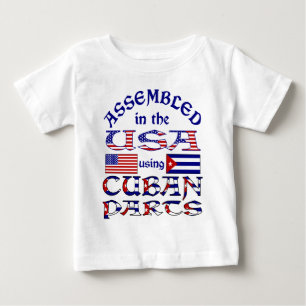 Kubanische Teile Vorderseite Baby T-shirt