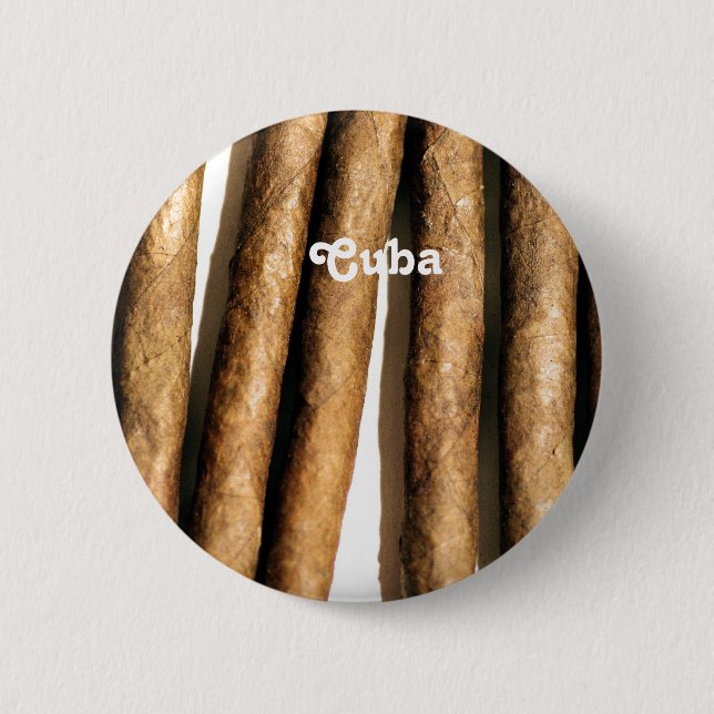 Kubanische Zigarren Button (Vorderseite)