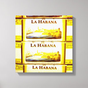 Kubanische Zigarren   La Habana   Leinwand