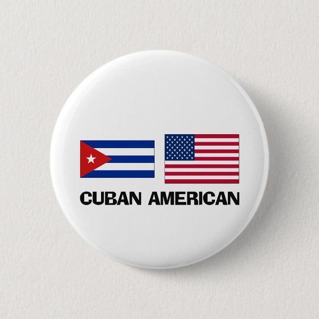 Kubanischer Amerikaner Button (Vorderseite)
