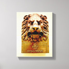 Kubanisches Foto Alt-Havanna | Löwe | Leinwanddruck