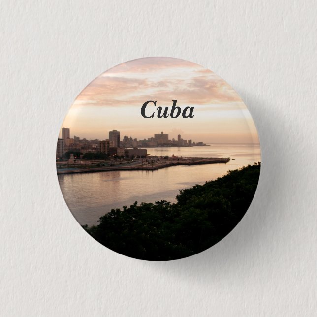 Kubanisches Stadtbild Button (Vorderseite)